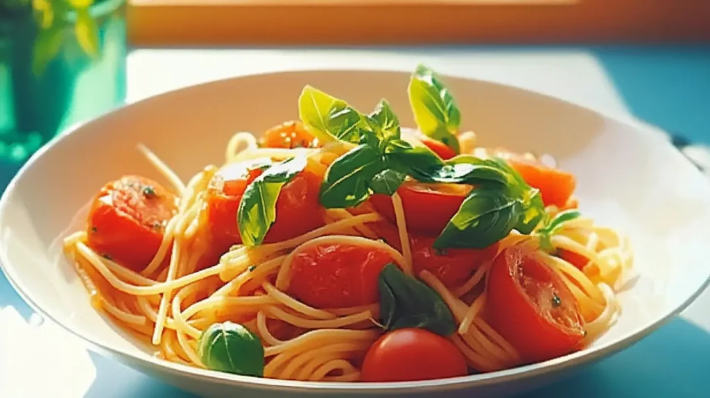 パスタの太さ スパゲッティの定番 トマトとバジルのスパゲッティ