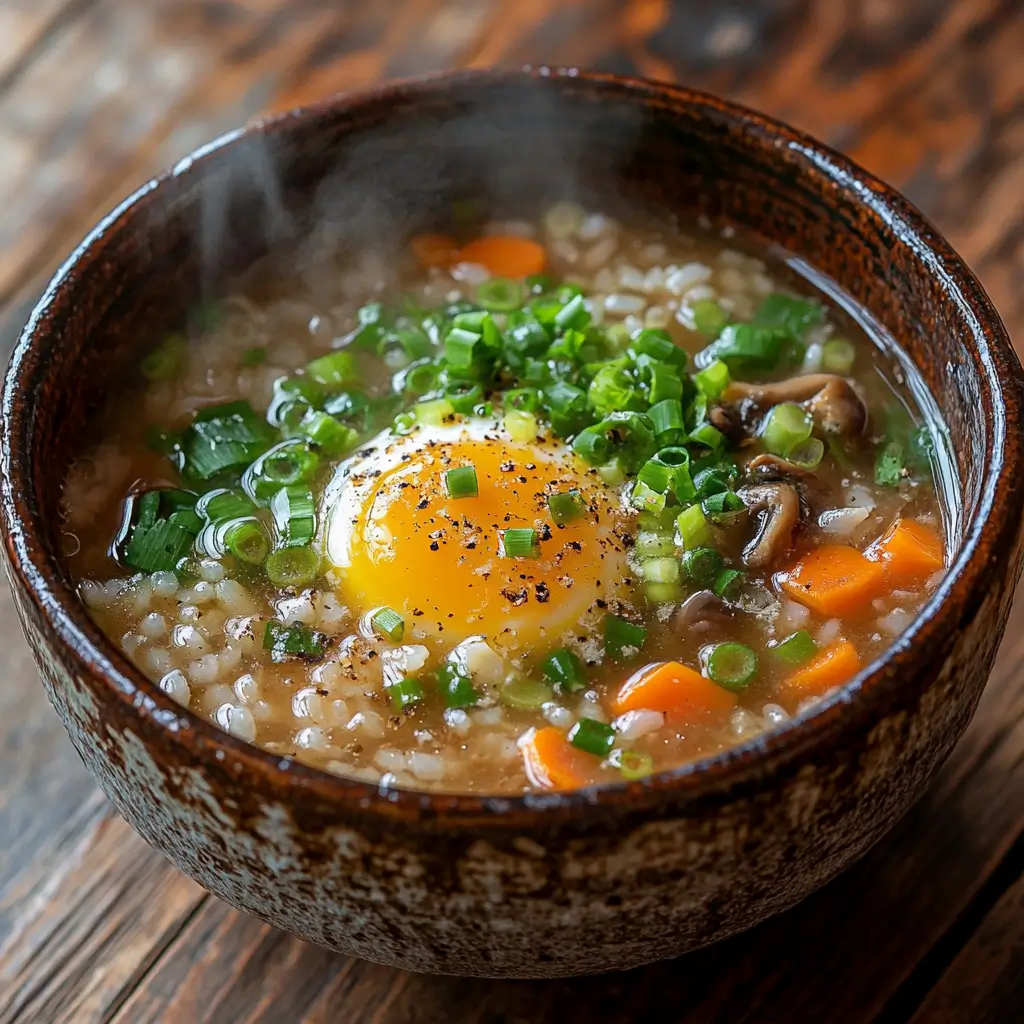 雑炊レシピの画像、めんつゆで作った簡単で美味しい和食料理